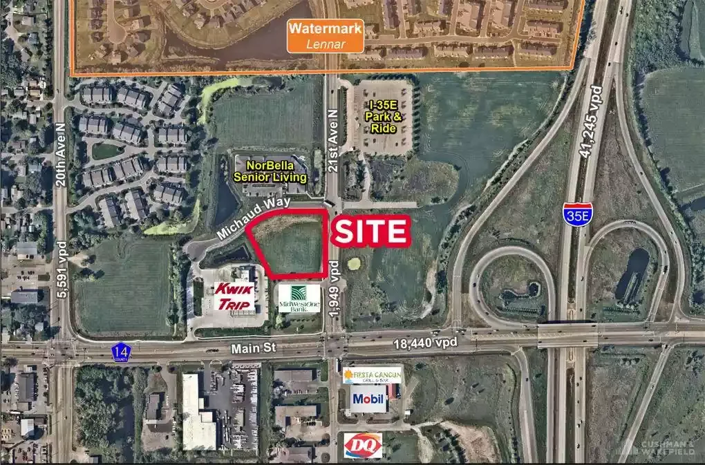 2.28 Commercial Acres - land in Centerville, MN