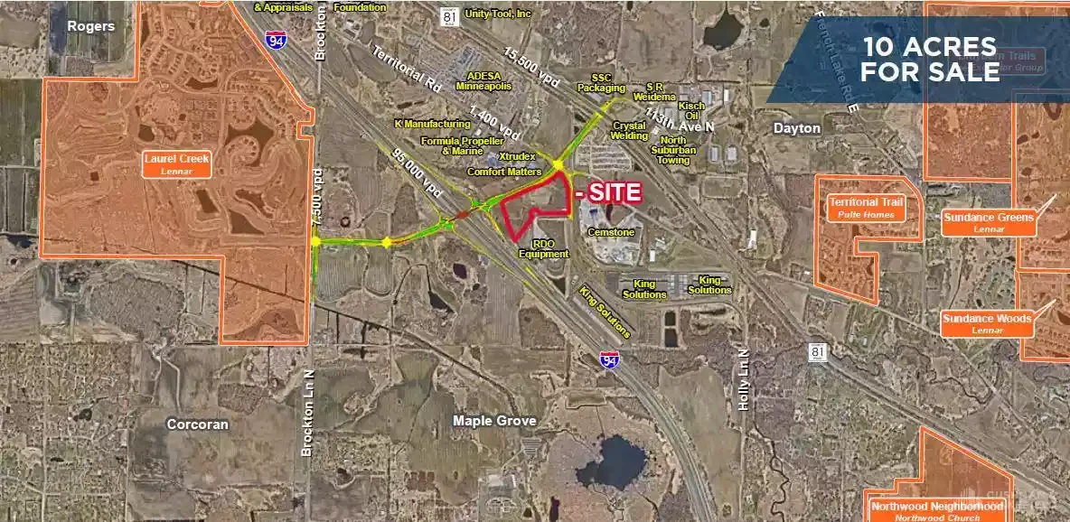 Dayton Parkway Interchange Land — Sale in Dayton, MN, photo 1 of 1