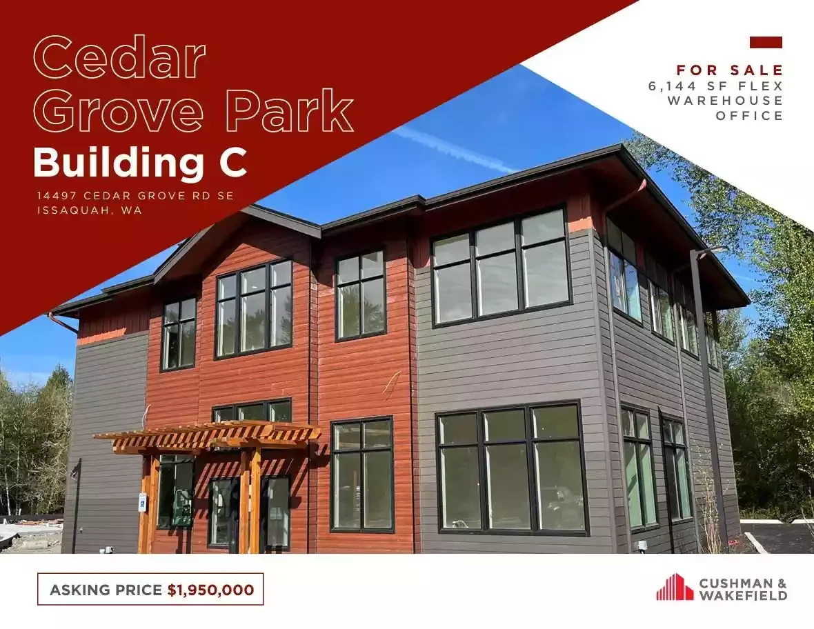 Cedar Grove Park - Bldg C — Sale in Issaquah, WA, photo 1 of 1