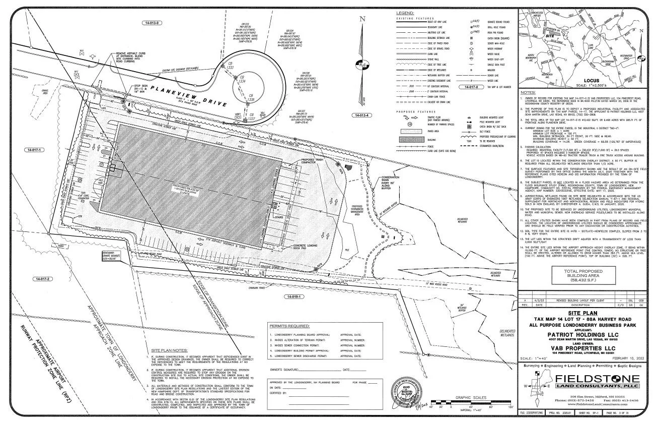 Approved Warehouse Site Adjacent to MHT — Sale in Londonderry, NH, photo 3 of 3