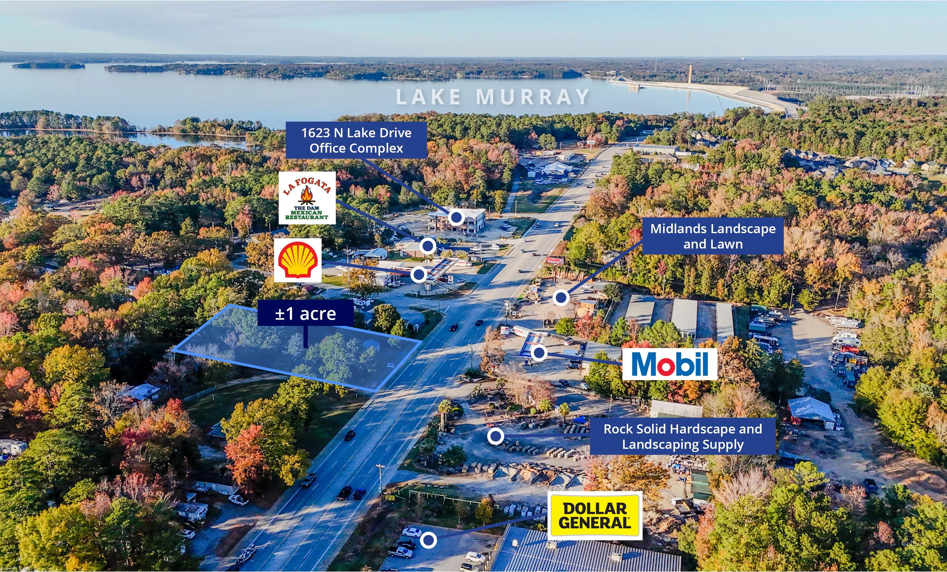 ±1,580-SF Existing Office Building on ±1-Acre Lot… — Sale in Lexington, SC, photo 3 of 8