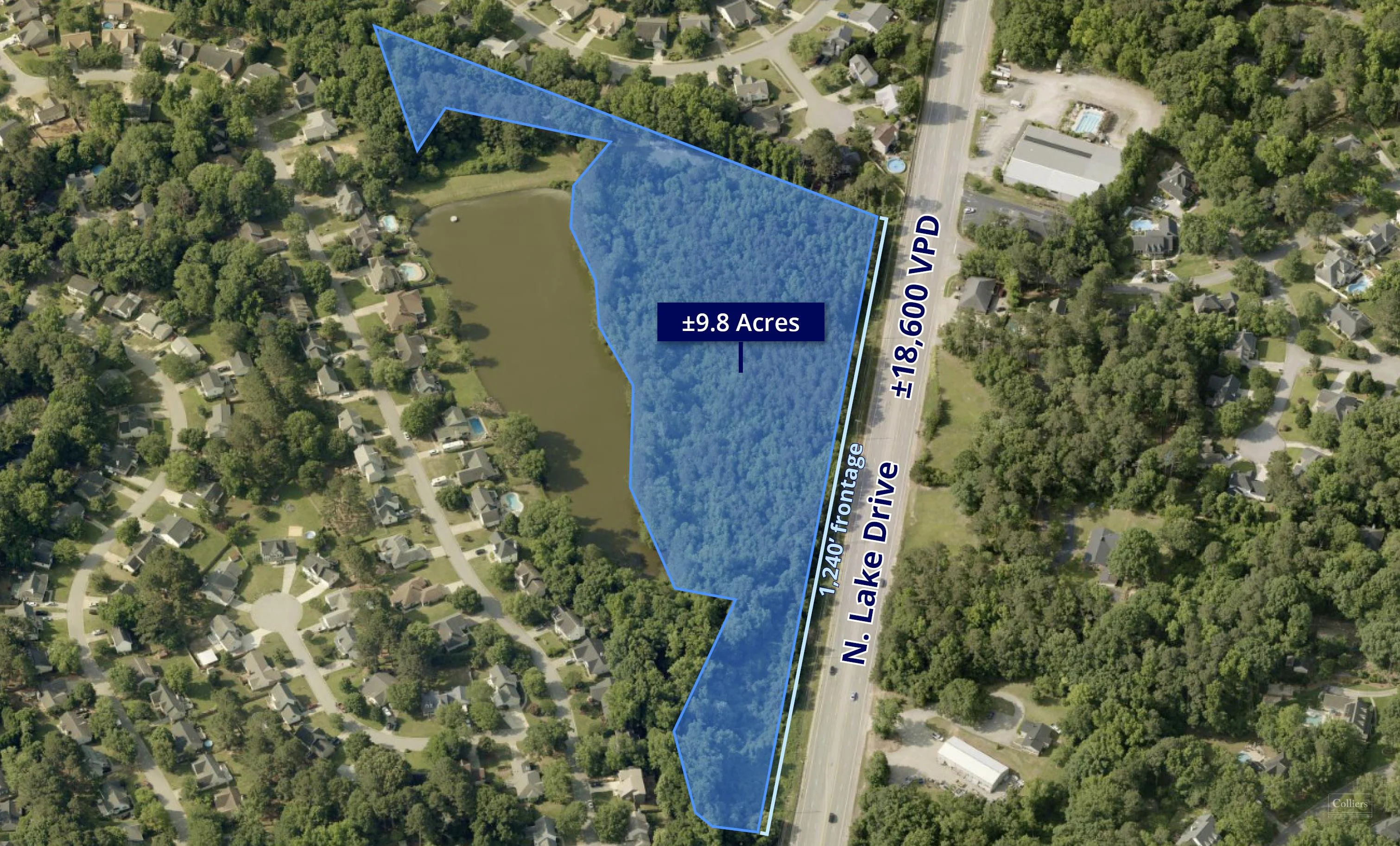 ±9.8 Acres with frontage on North Lake Drive |… — Sale in Lexington, SC, photo 1 of 8