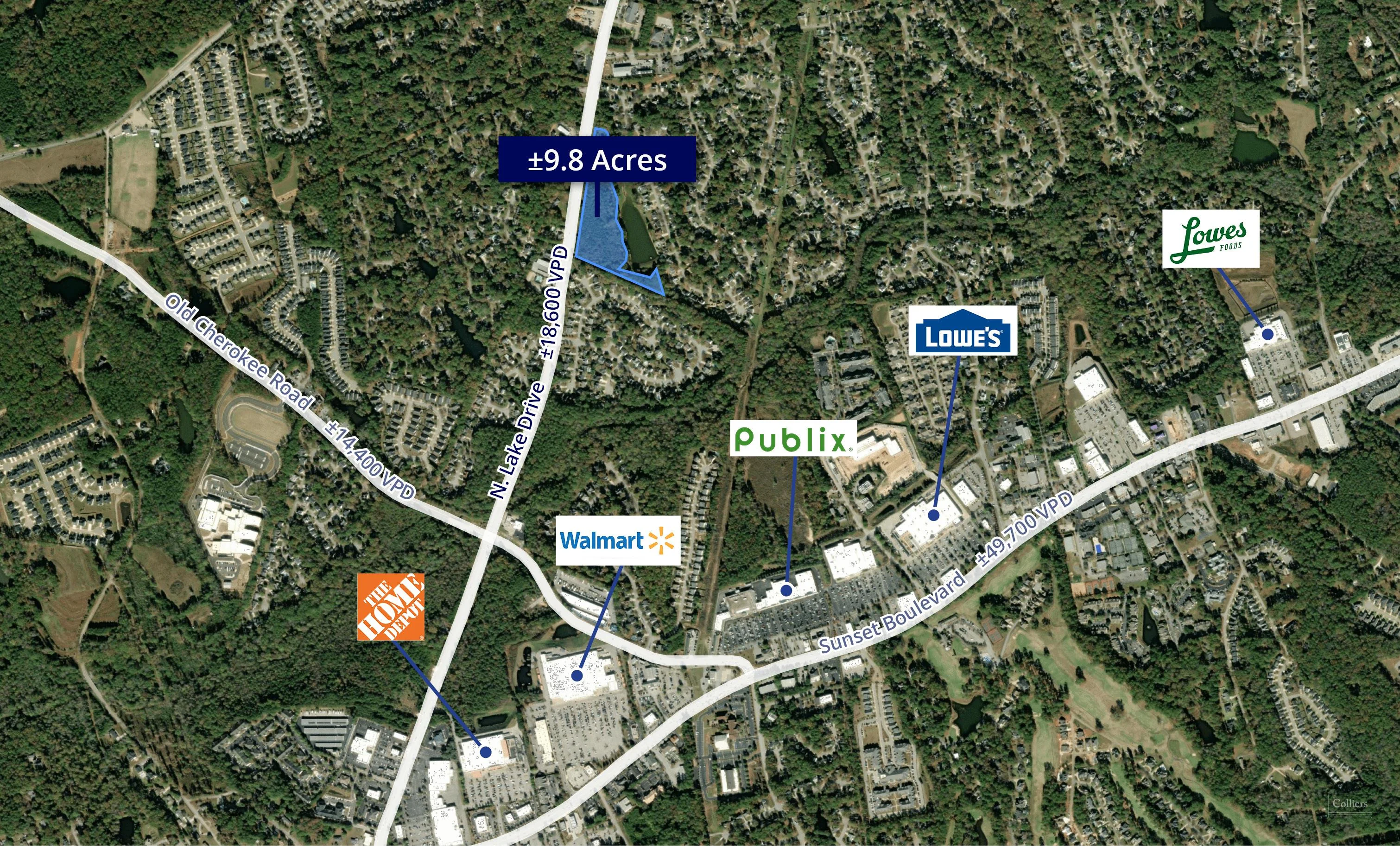 ±9.8 Acres with frontage on North Lake Drive |… — Sale in Lexington, SC, photo 2 of 8