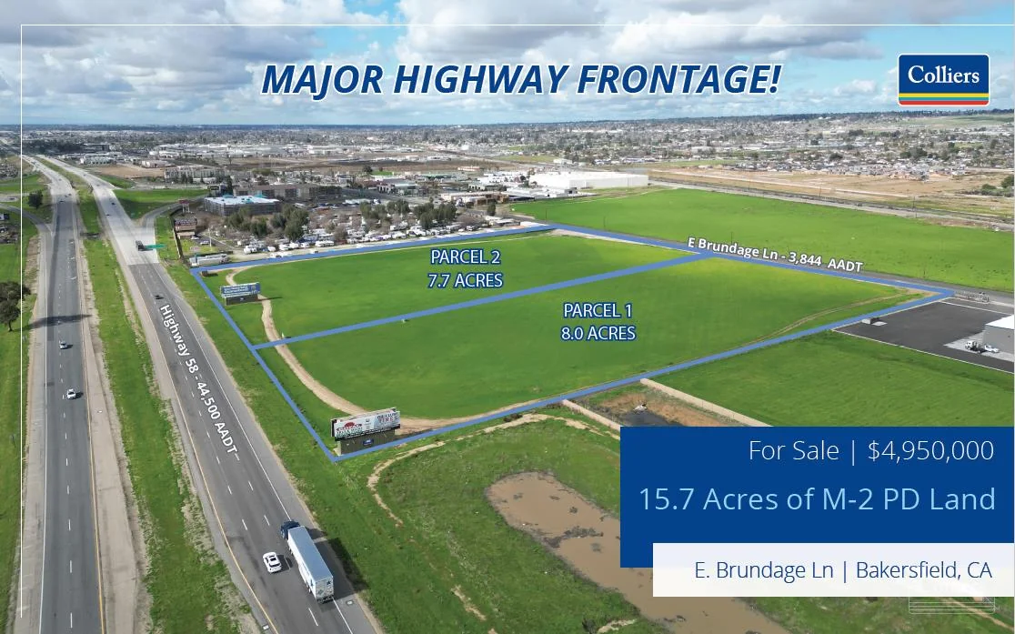 15.7 Acres of M-2PD Land with Highway Frontage