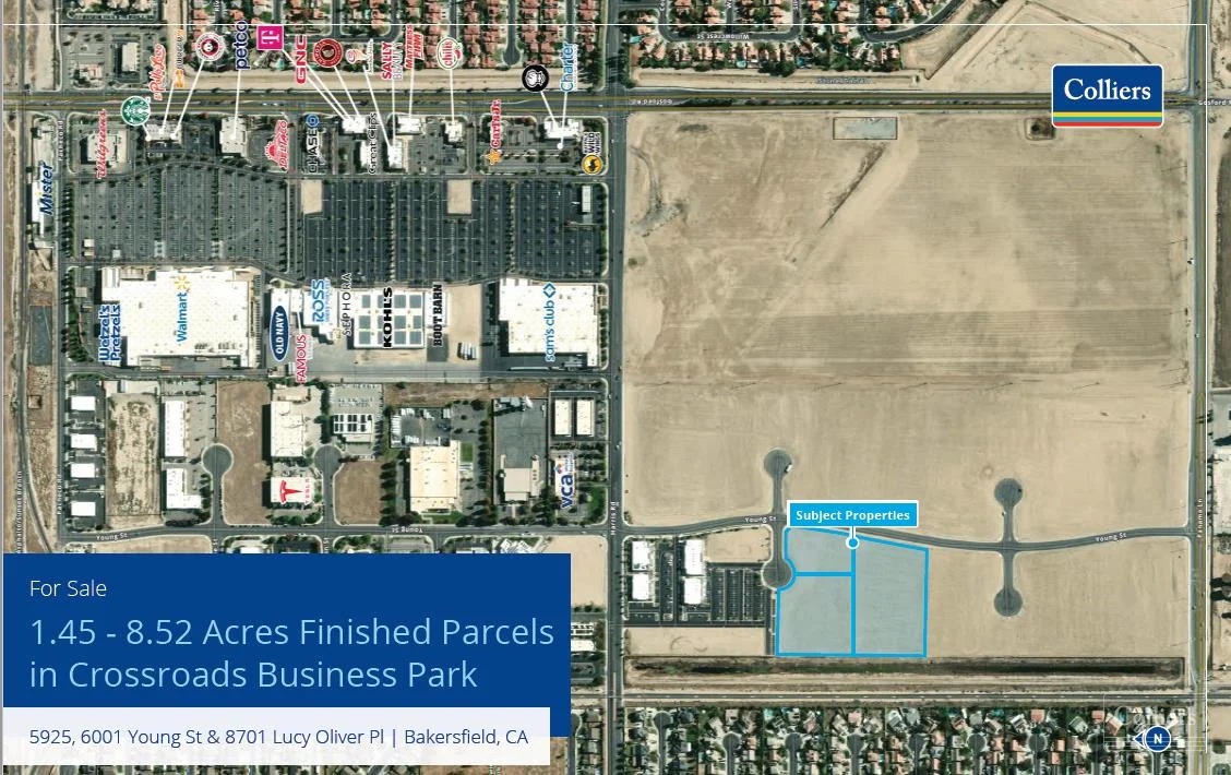 1.45 - 8.52 Acres Finished Parcels in Crossroads… — Sale in Bakersfield, CA, photo 1 of 8
