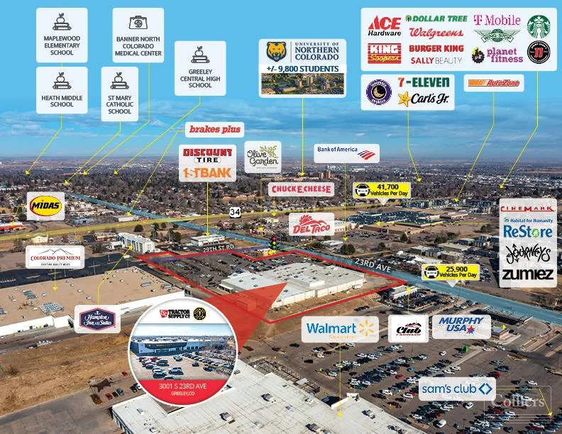 100% Occupied by Tractor Supply Co & Gold’s Gym — Sale in Greeley, CO, photo 4 of 6