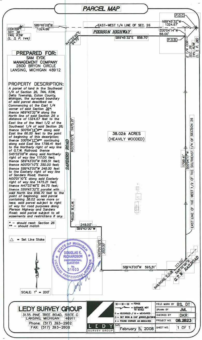 38-Acres Vacant Land in Delta Township — Sale in Lansing, MI, photo 2 of 8
