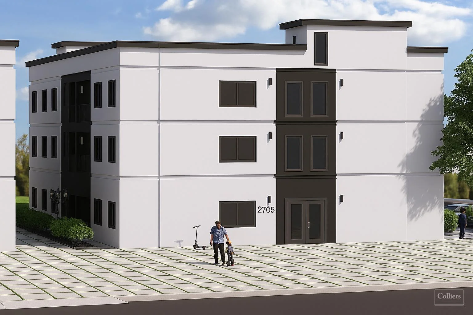 3-Story, 54 Unit Apartment Building, TOC Project, 100% Affordable Housing - photo 2 - 2709-2713 W. Florence Avenue, CA