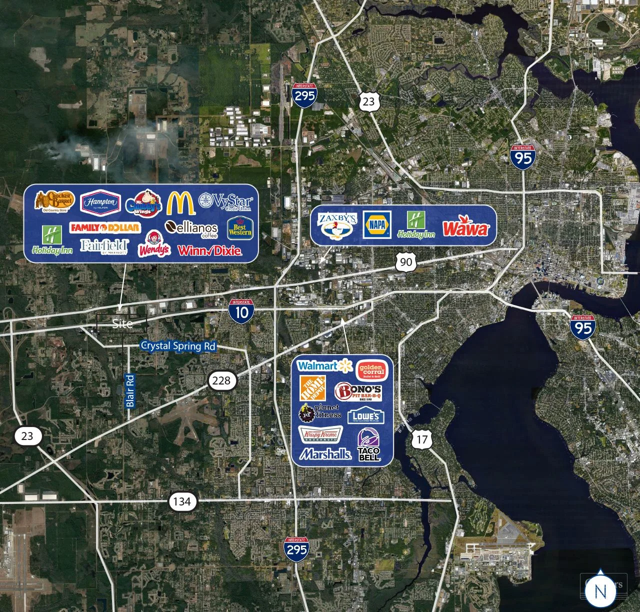 4.82± acres with 334 Front Feet on Blair Road — Sale in Jacksonville, FL, photo 2 of 8