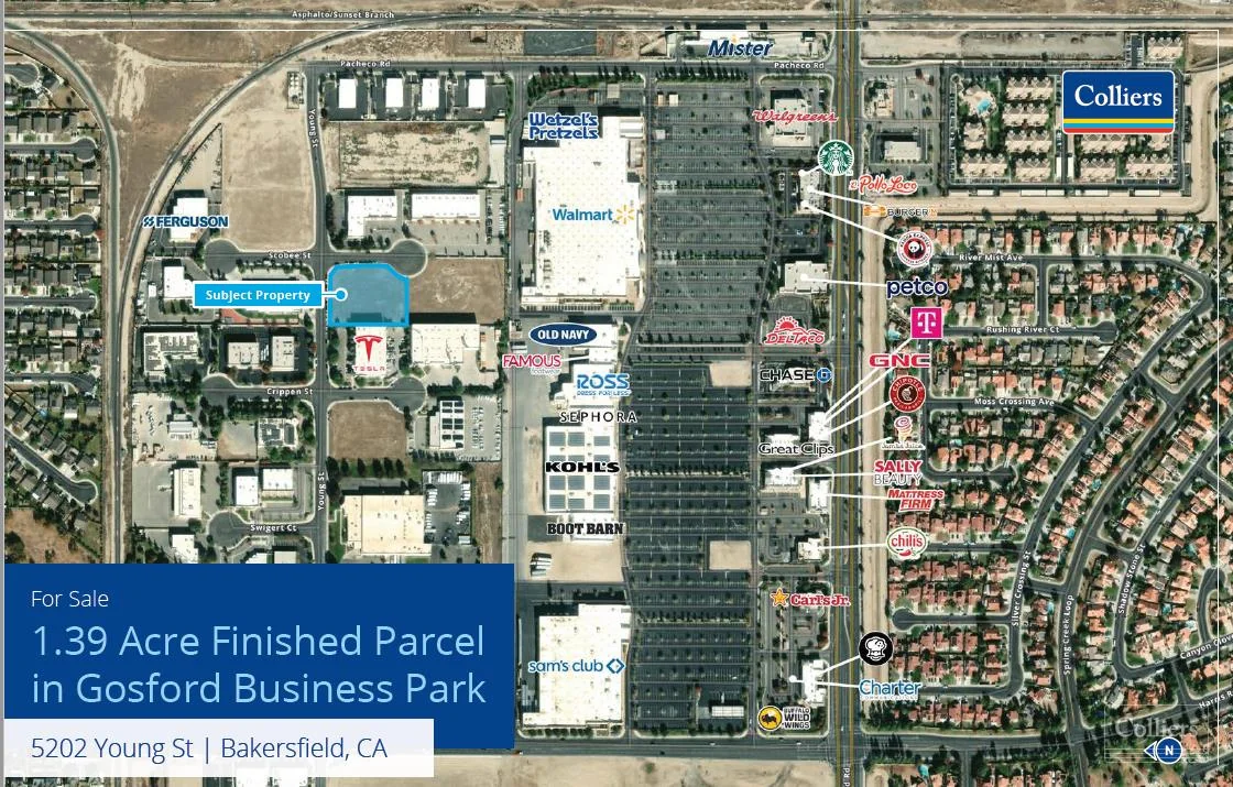 1.39 Acre Finished Parcel in Gosford Business Park — Sale in Bakersfield, CA, photo 1 of 8