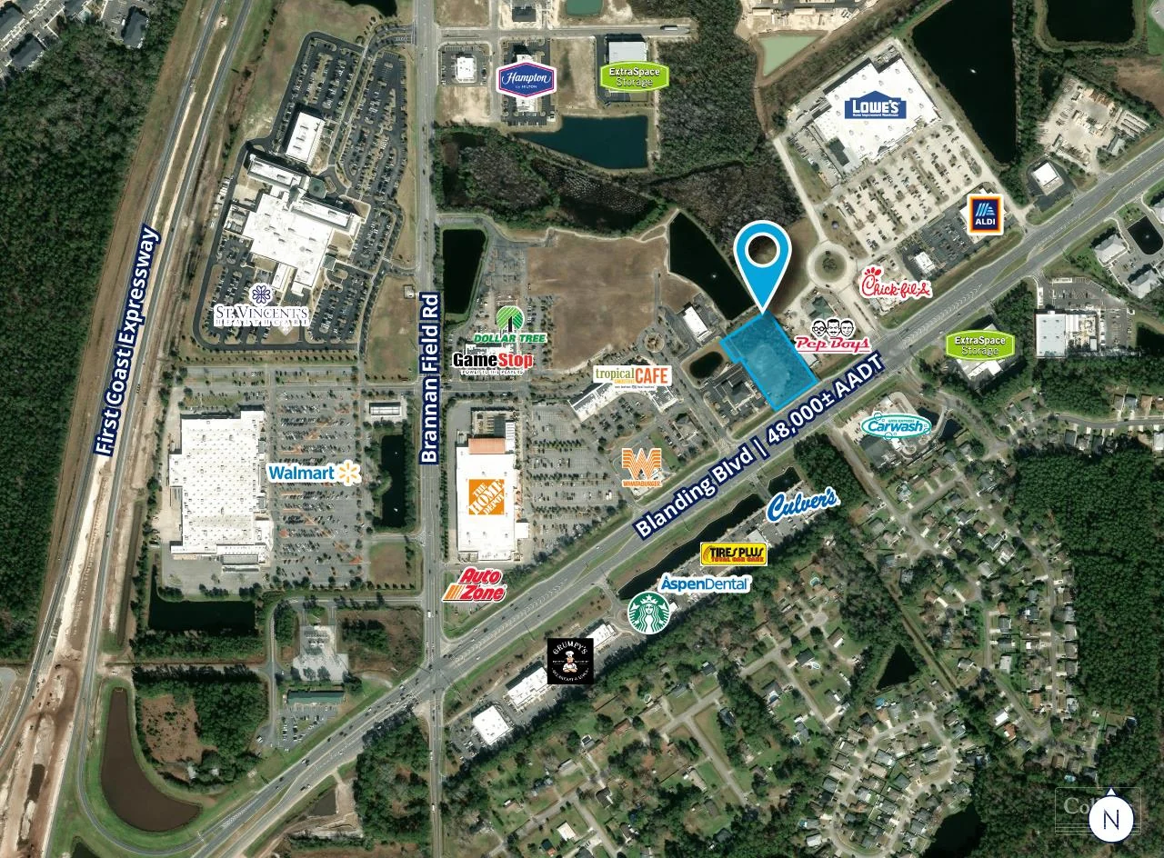 Retail Parcel Available on Blanding Blvd & Branan… — Sale in Middleburg, FL, photo 2 of 8
