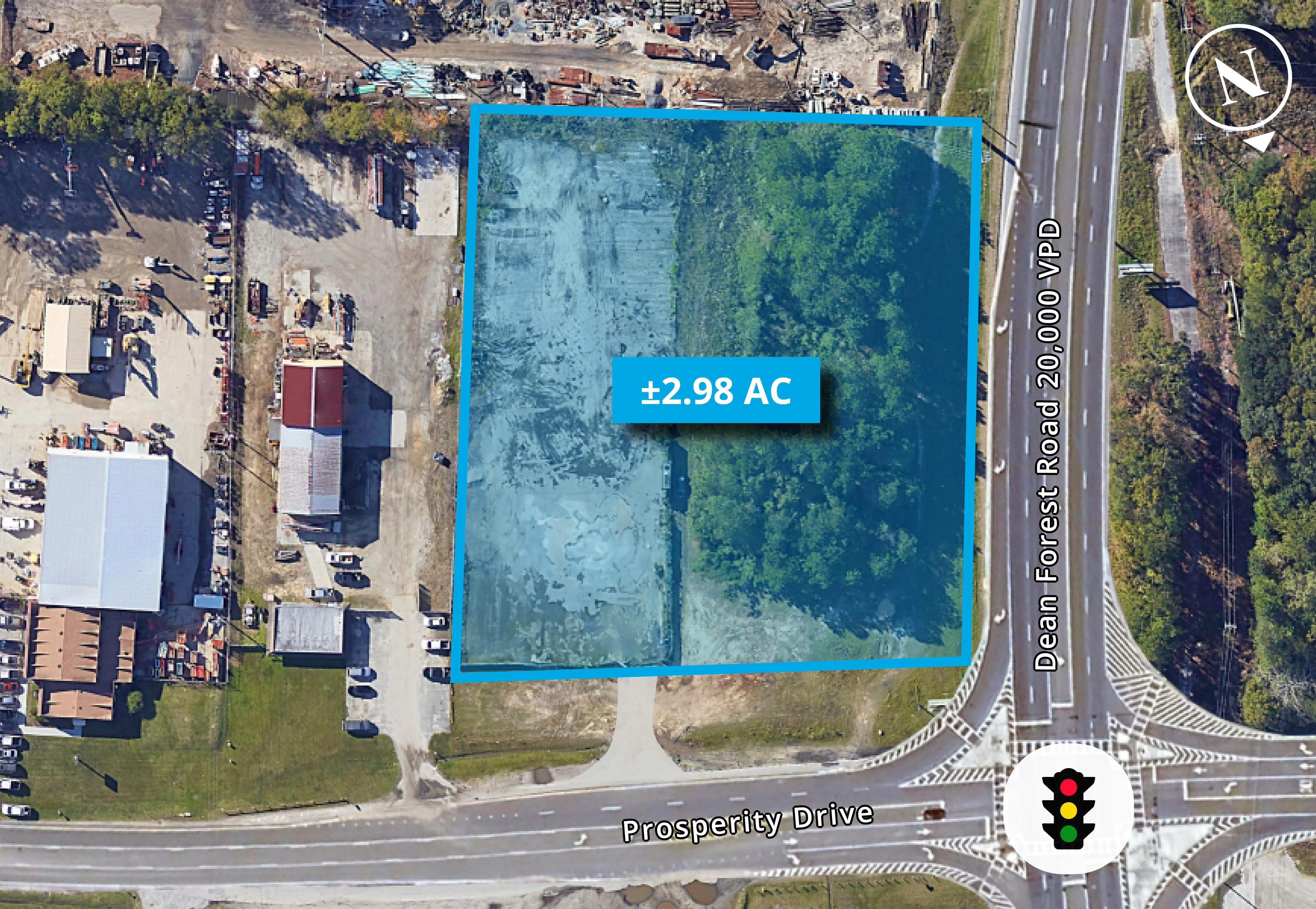 ±2.98 AC Corner Lot | Industrial Land Near Port of Savannah