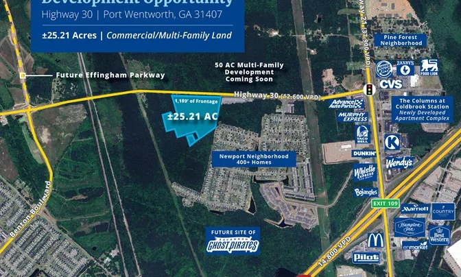 ±2.98 AC Corner Lot | Industrial Land Near Port of… — Sale in Savannah, GA, photo 4 of 8