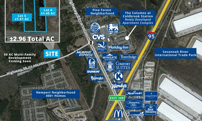 ±2.98 AC Corner Lot | Industrial Land Near Port of… — Sale in Savannah, GA, photo 5 of 8