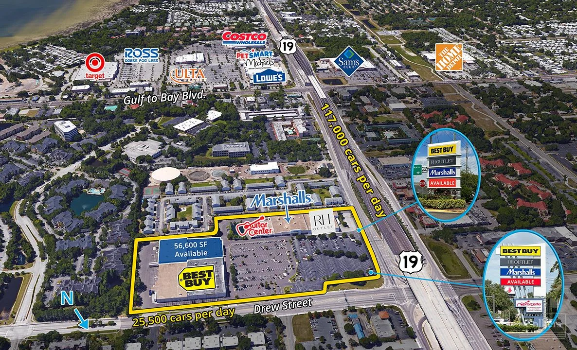 Drew 19 Shopping Center — Lease in Clearwater, FL, photo 1 of 8