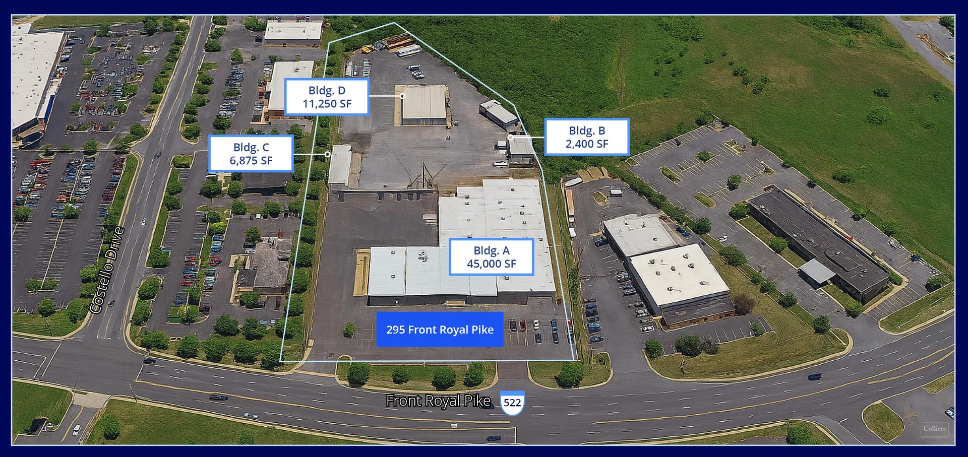 Industrial Building with IOS Near I-81 & I-66 — Lease in Winchester, VA, photo 1 of 8