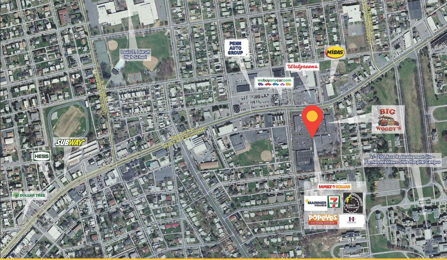 1300-1302 Hanover Ave - Retail & Office Spaces for… — Lease in Allentown, PA, photo 2 of 8