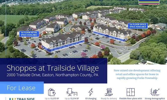 For Lease - +/-12,000 SF Strip Center — Lease in Nazareth, PA, photo 5 of 8