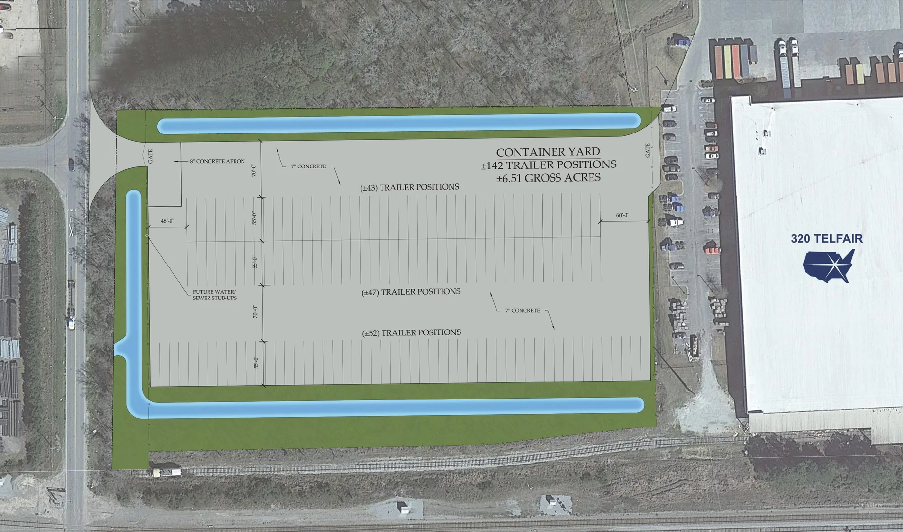 Newly Constructed Trailer Yard — Lease in Savannah, GA, photo 3 of 8