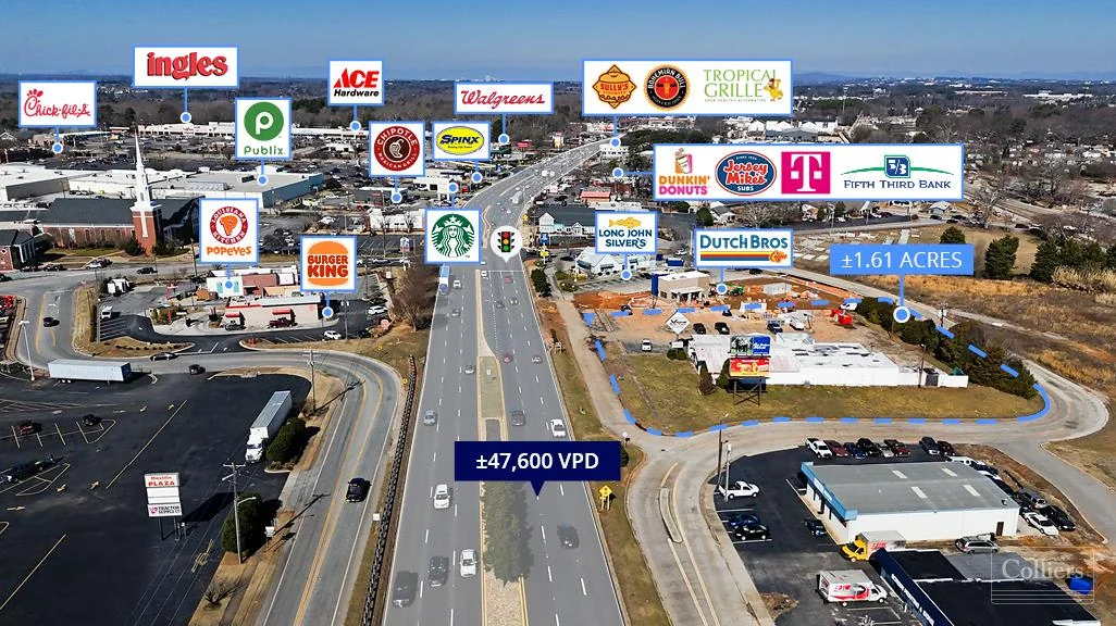 ±1.61-Acre Parcel for Sale or Ground Lease | Mauldin,… — Lease in Mauldin, SC, photo 2 of 8