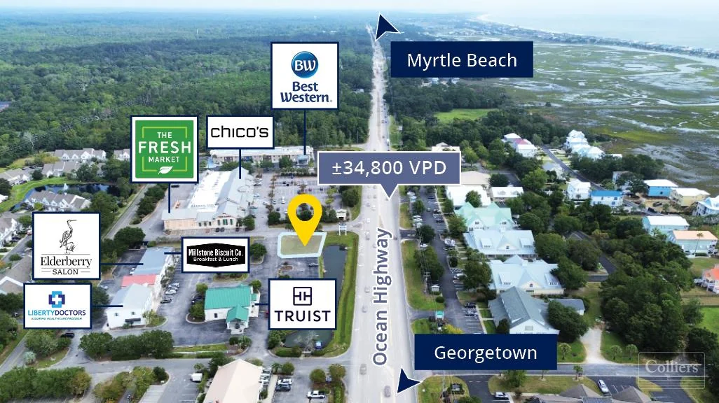 ±4,000-SF Building Pad Ready for Development — Lease in Pawleys Island, SC, photo 3 of 3