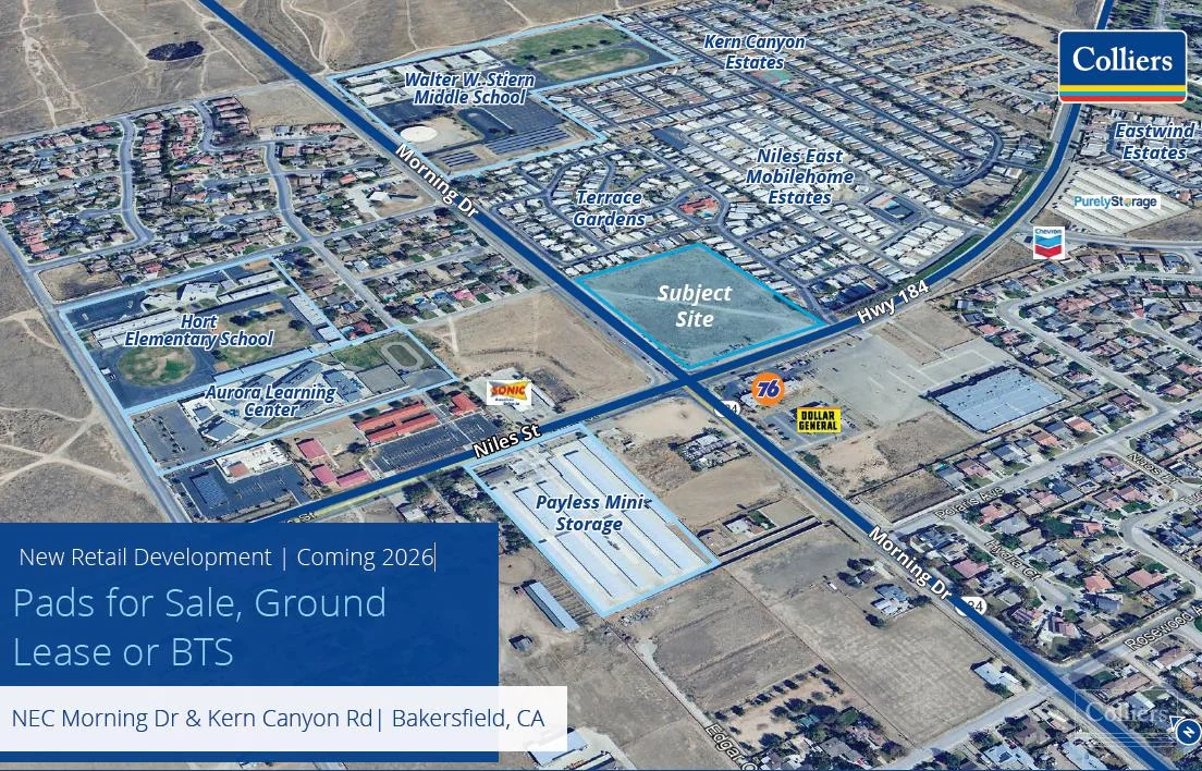 New Retail Development | Coming 2026 | Pads for Sale,… — Lease in Bakersfield, CA, photo 1 of 8