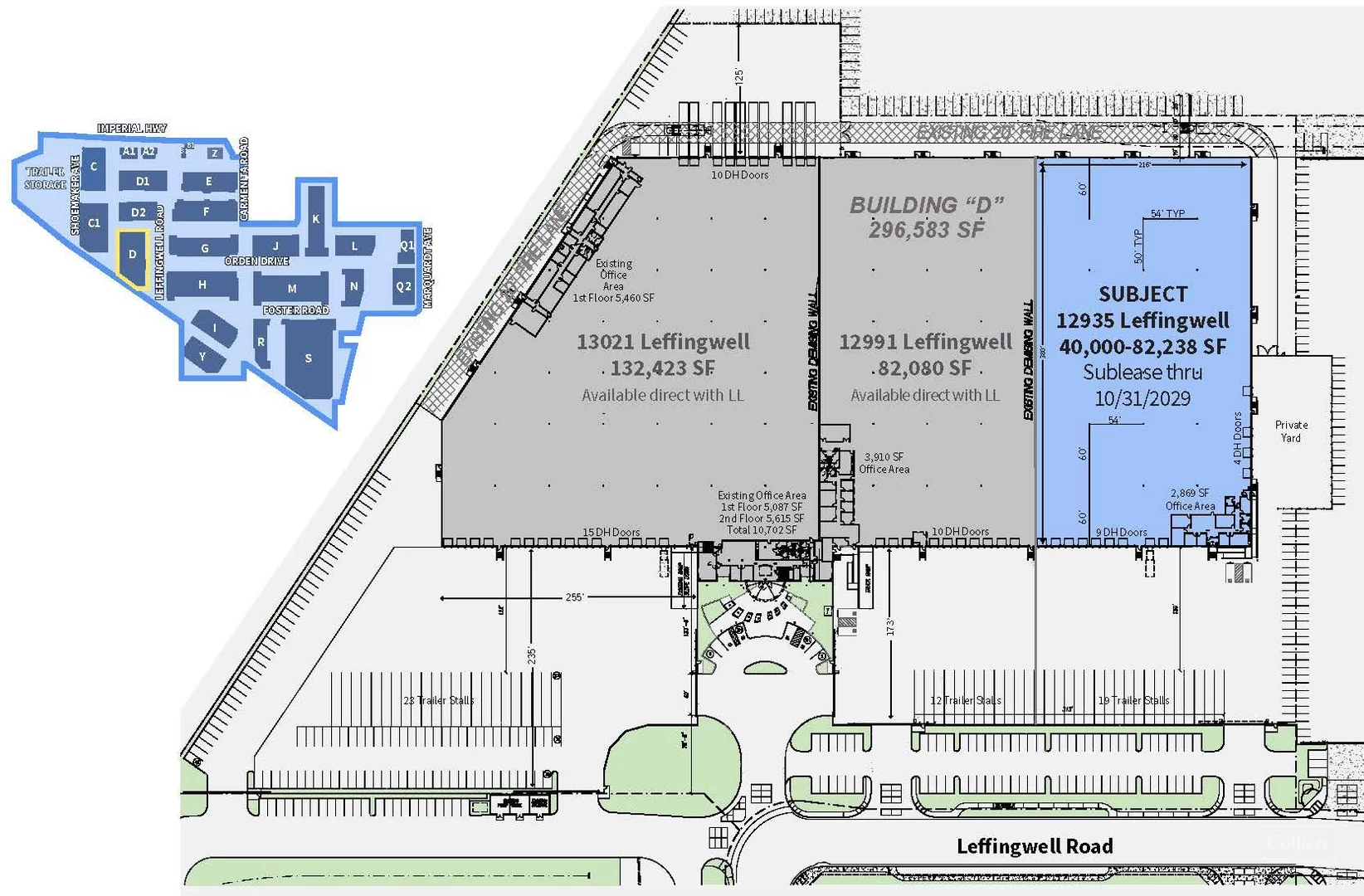 40,000 SF - 82,238 SF For Sublease in Santa Fe Springs — Lease in Santa Fe Springs, CA, photo 2 of 3