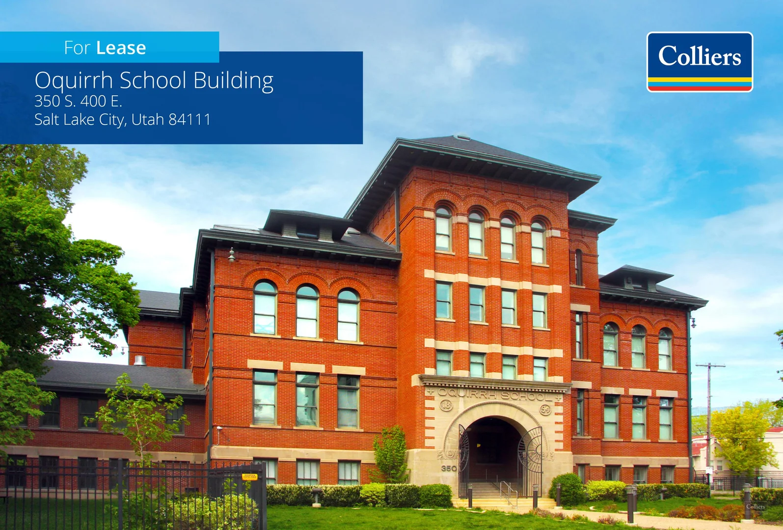 Oquirrh School Building | For Sublease - office in Salt Lake City, UT