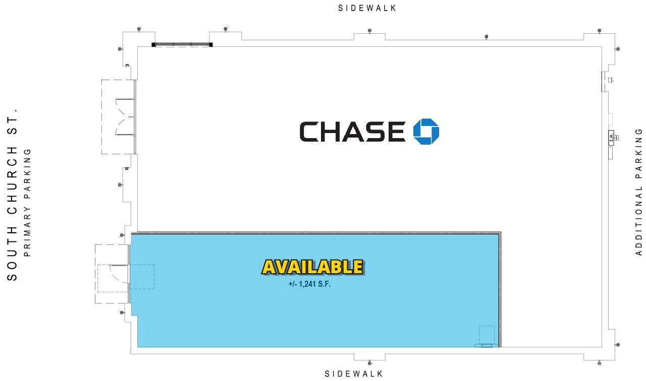 1,241 SF Sublease Space adjacent to Chase Bank — Lease in Murfreesboro, TN, photo 4 of 4