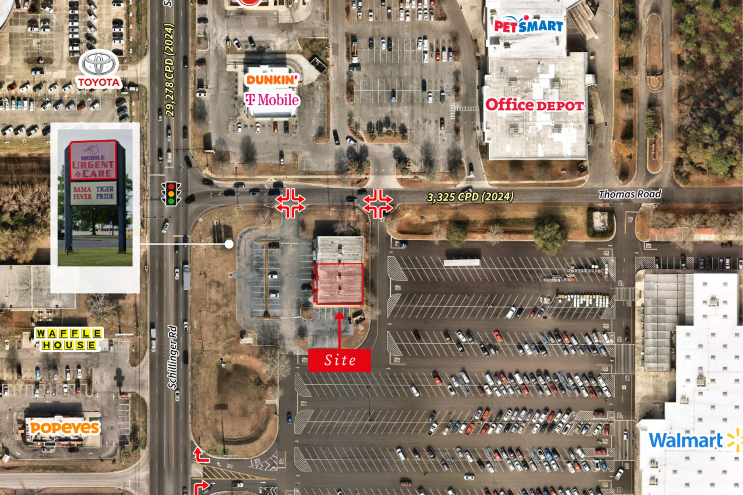 4,095 SF Endcap Available in Mobile, AL — Lease in Mobile, AL, photo 2 of 3