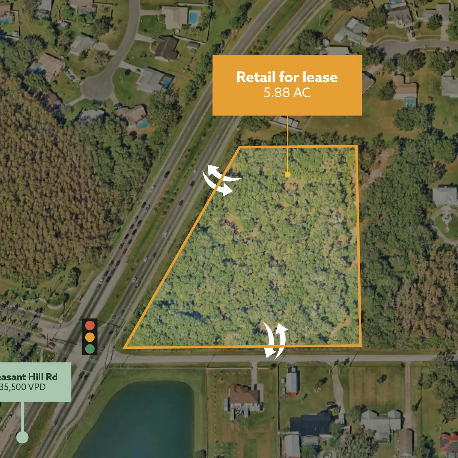 SEC of Pleasant Hill Rd & Granada Blvd — Lease in Kissimmee, FL, photo 1 of 1