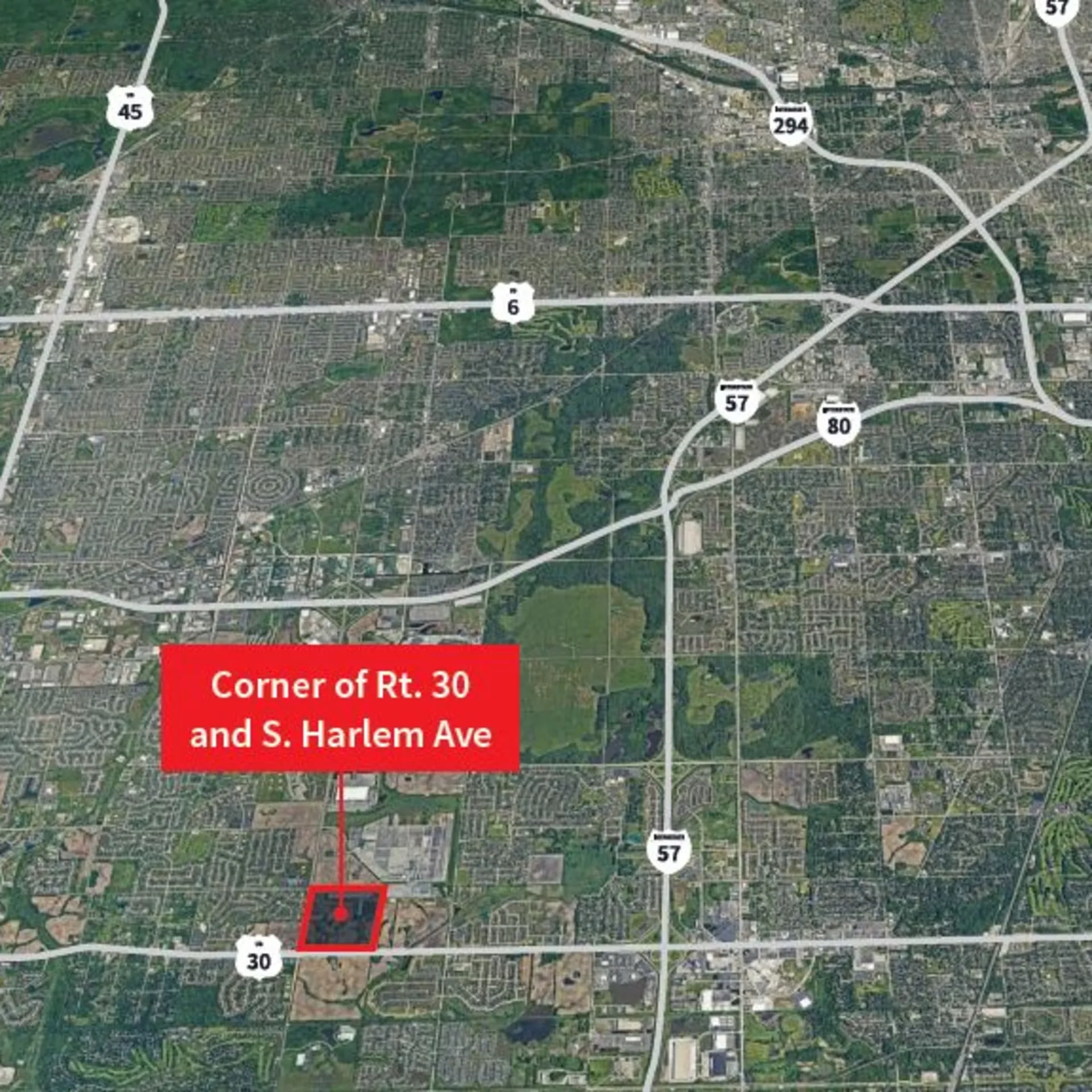 NE Corner of US Route 30 and Harlem Avenue — Lease in Matteson, IL, photo 1 of 1