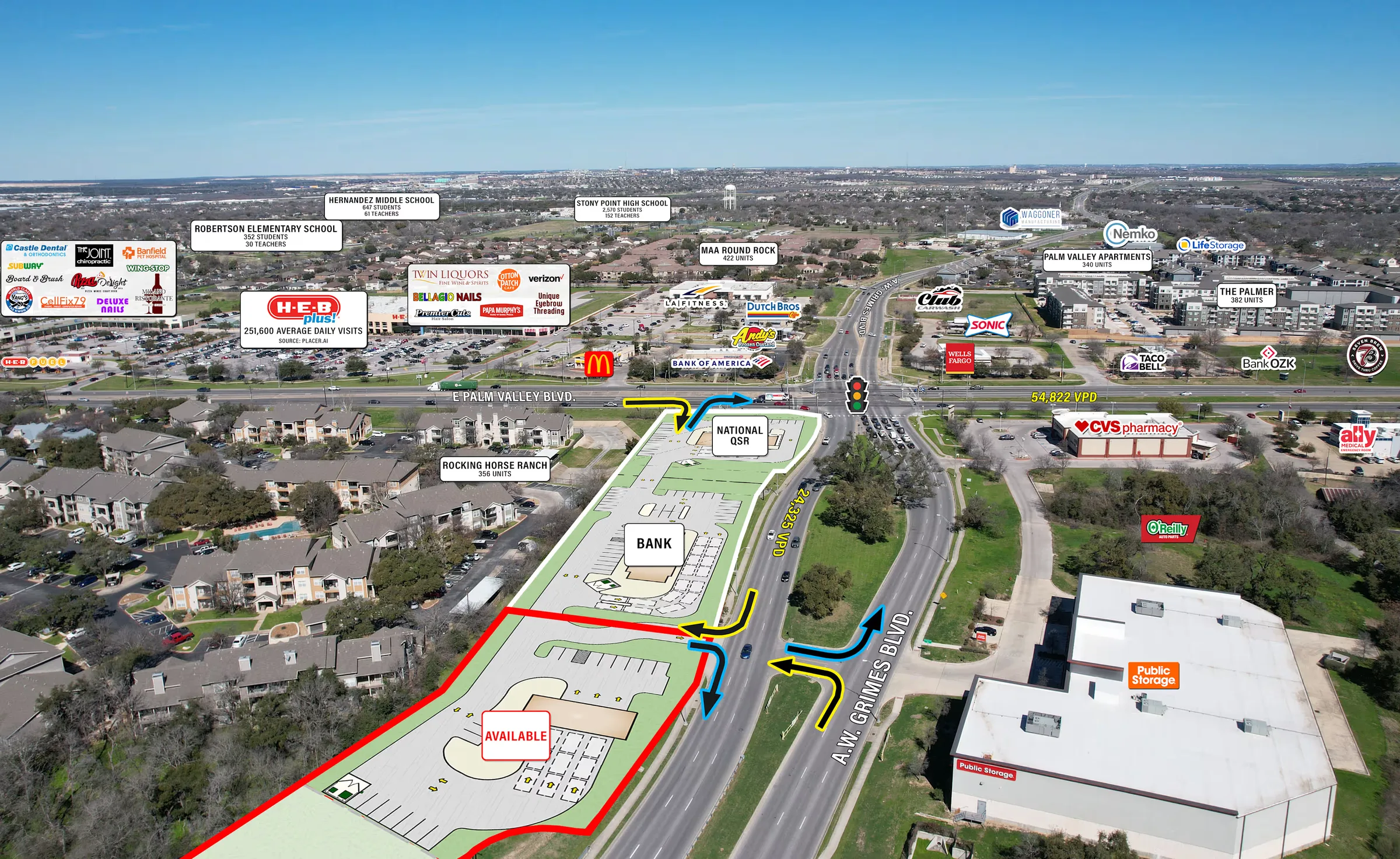 1901 E Palm Valley - retail for sale in 1901 E Palm Valley Blvd Round Rock, TX