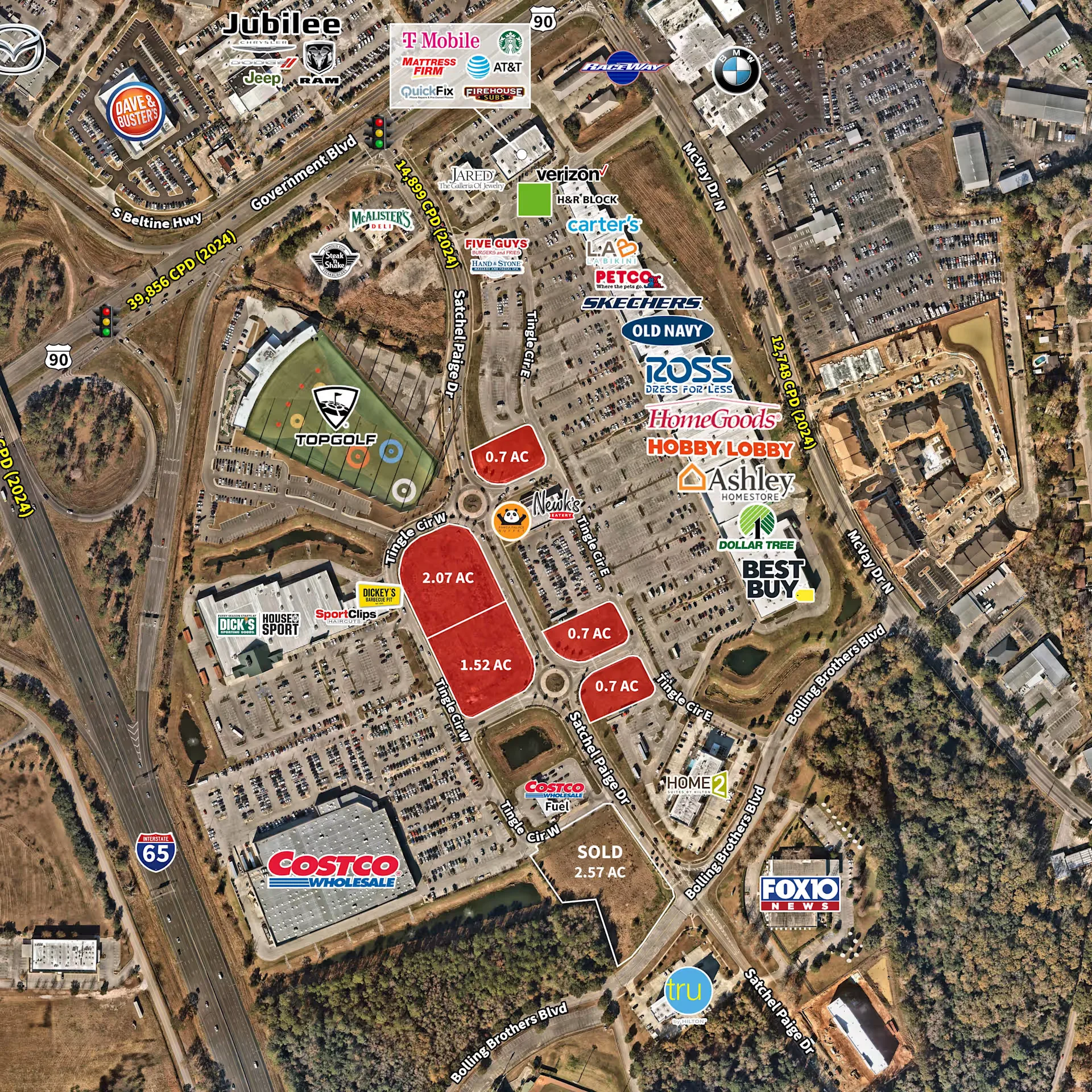 McGowin Park Outparcels — Lease in Mobile, AL, photo 1 of 1