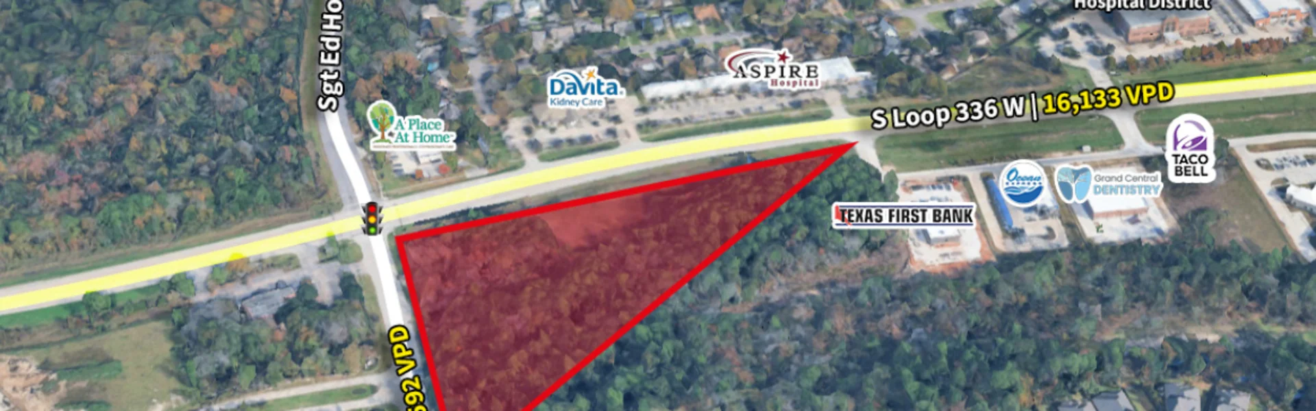 SEC of S Loop 336 W & Sgt Ed Holcomb Blvd S — Sale in Conroe, TX, photo 4 of 4