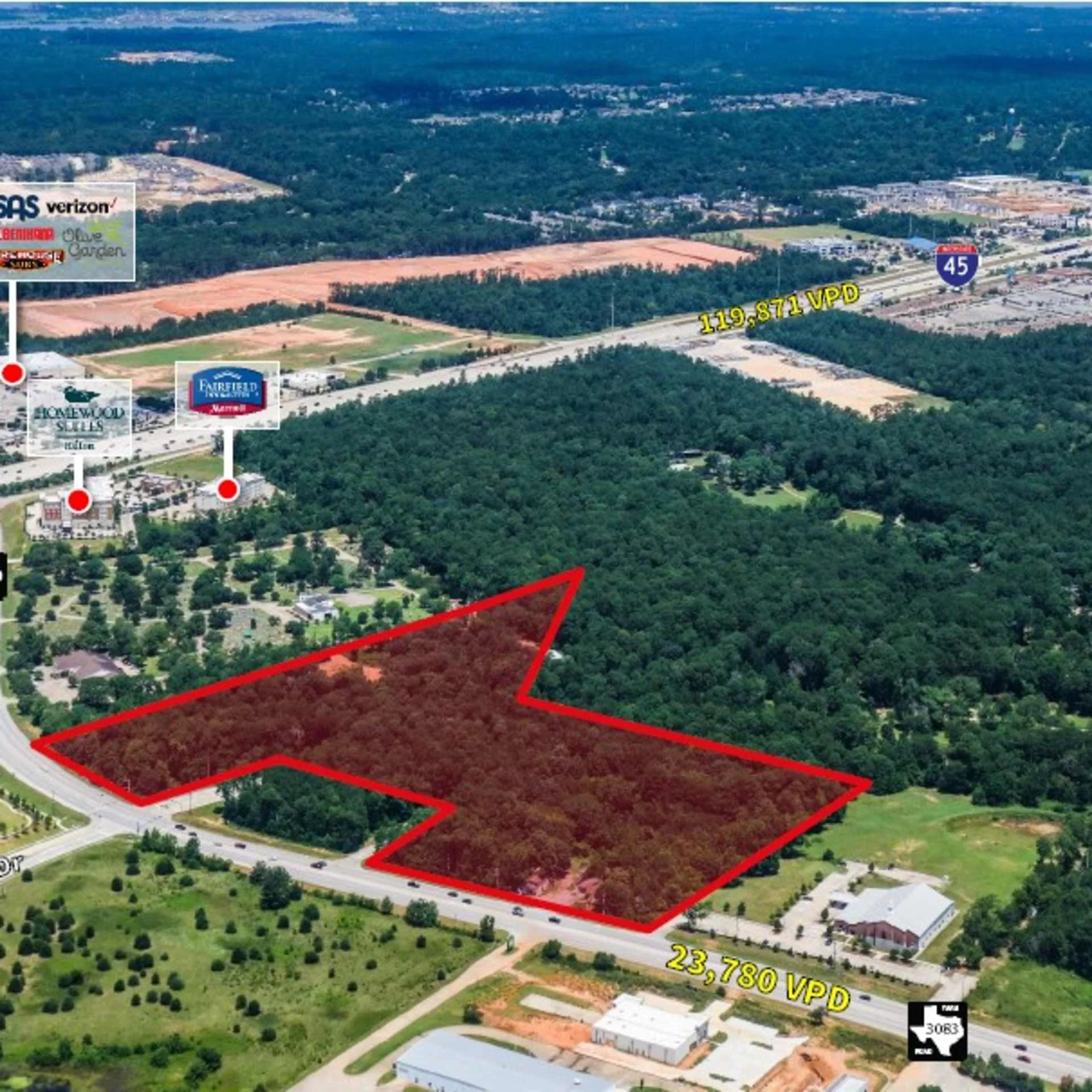 FM 3083 Rd W & Plantation Dr — Sale in Conroe, TX, photo 1 of 1