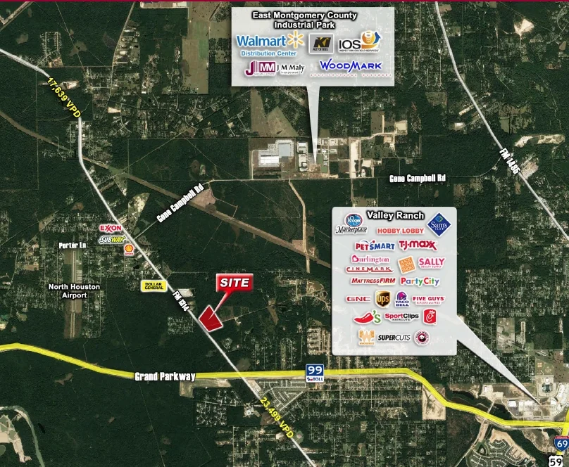 NEQ of Grand Pkwy and FM 1314 - land in Porter, TX