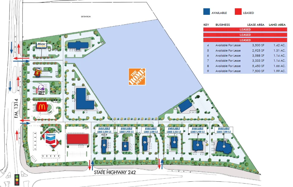 Pad Sites at Prime Square — Sale in Conroe, TX, photo 2 of 2