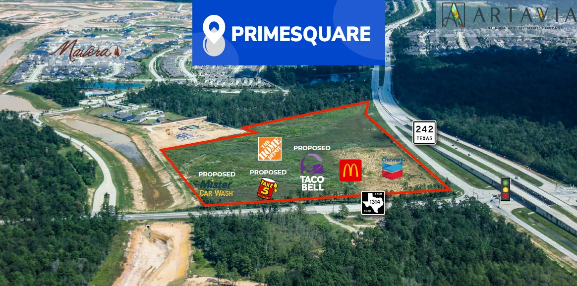 Pad Sites at Prime Square — Sale in Conroe, TX, photo 1 of 2