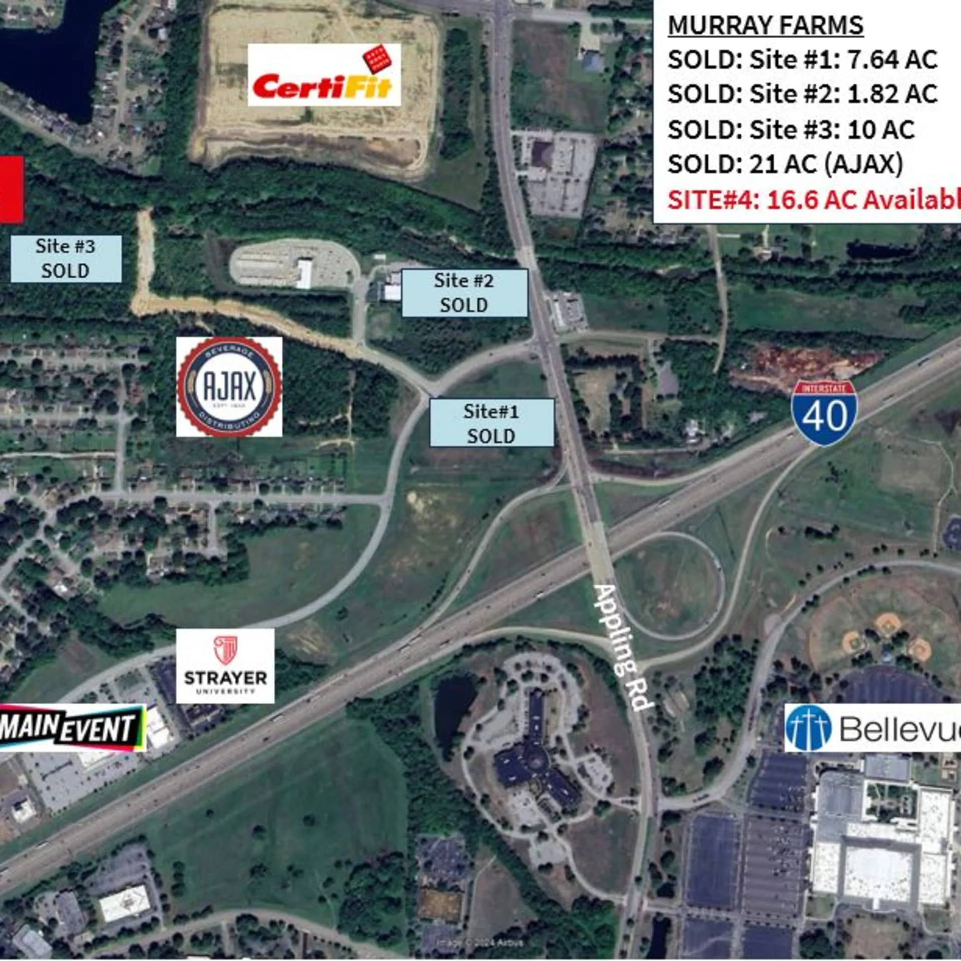 Appling Rd at Appling Farms Parkway - Parcel 3 — Sale in Memphis, TN, photo 1 of 1