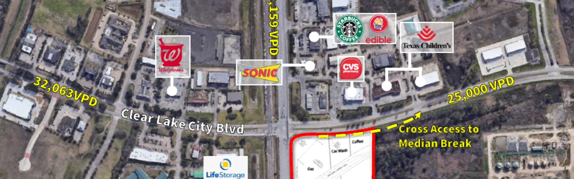 NWC Clear Lake City Blvd and HWY 3 — Sale in Webster, TX, photo 4 of 4