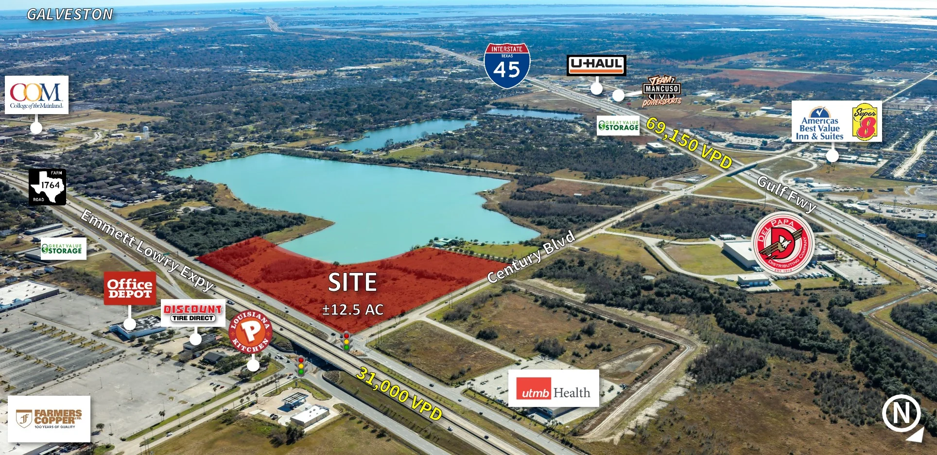SEC FM 1764 and Century Blvd — Sale in Texas City, TX, photo 1 of 4