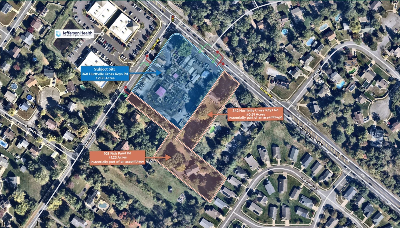 Corner of Hurffville Cross Keys Rd. & Fish Pond Rd.,… — Sale in Washington Township, NJ, photo 1 of 3