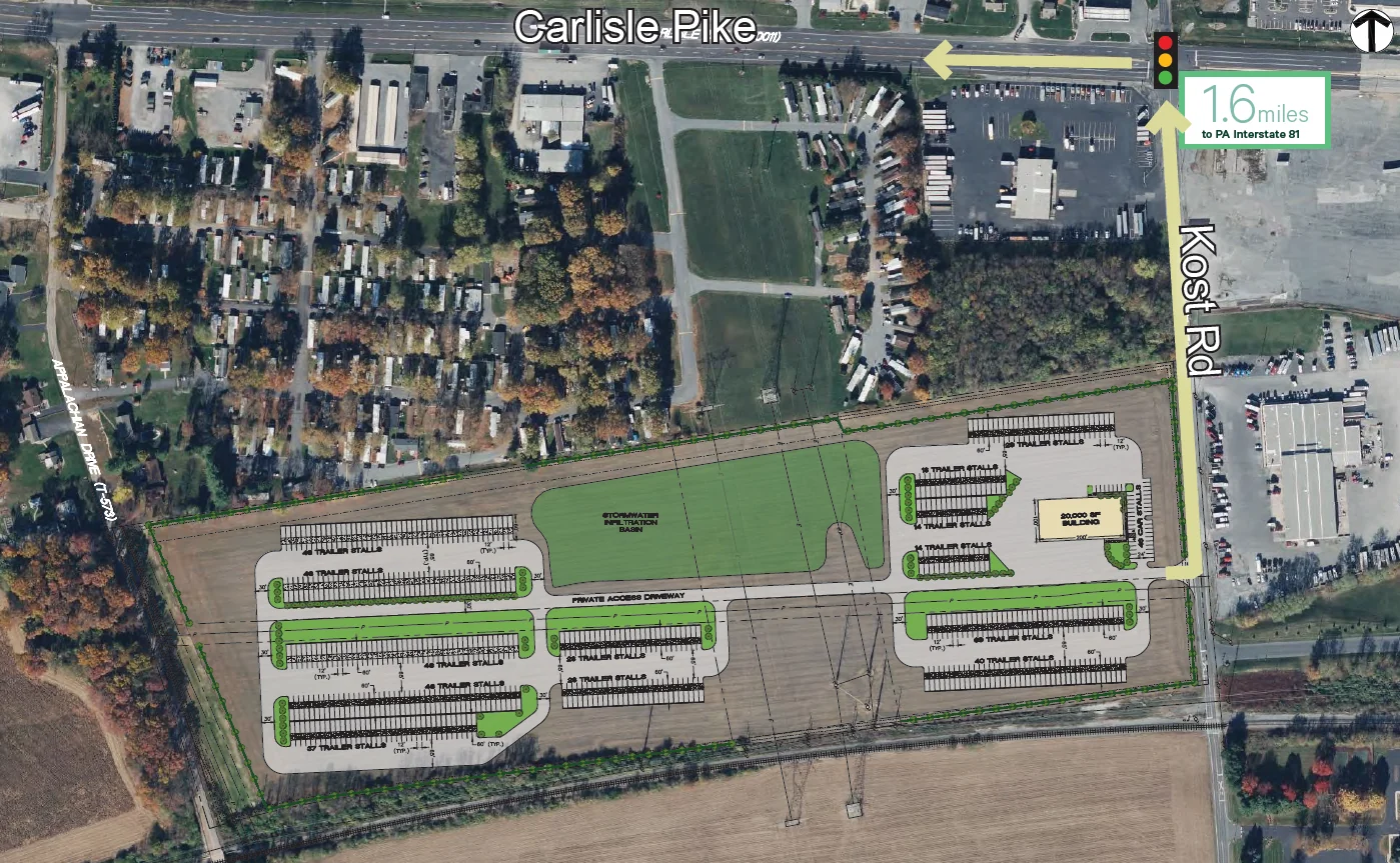 Kost Road New Planned Trailer Lot — Lease in Carlisle, PA, photo 1 of 1
