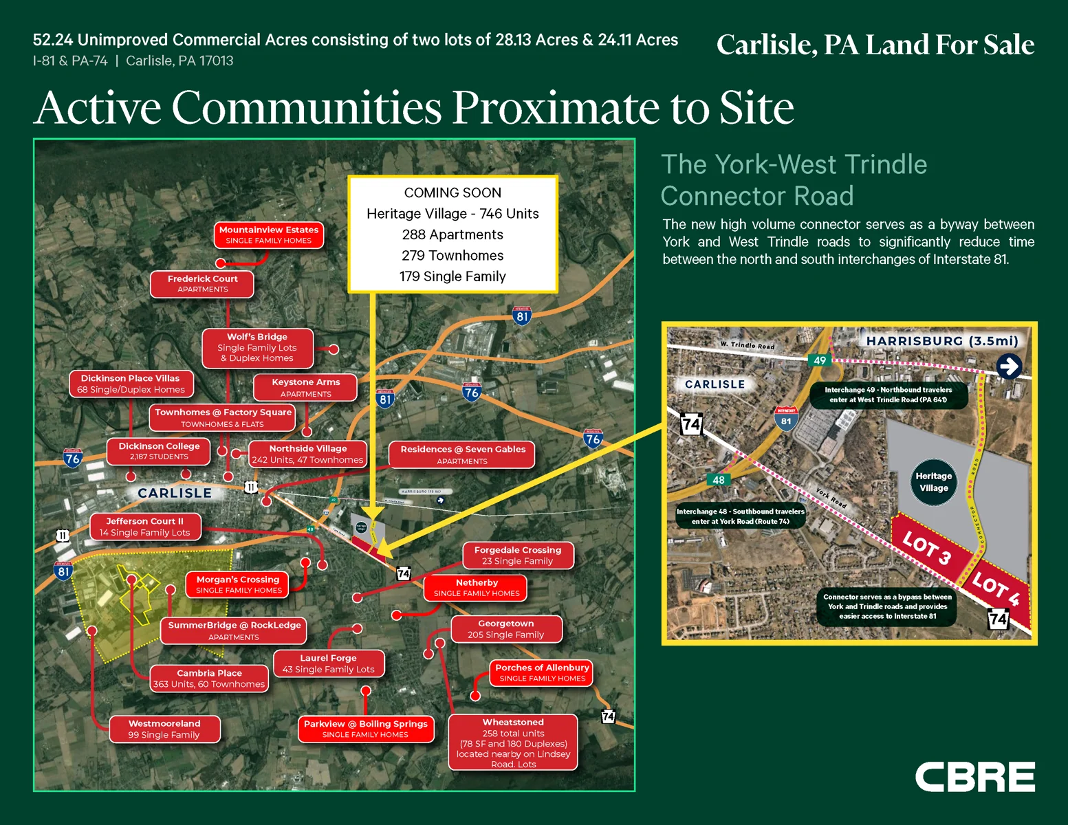 52.24 Unimproved Commercial Acres consisting of two… — Sale in Carlisle, PA, photo 3 of 4