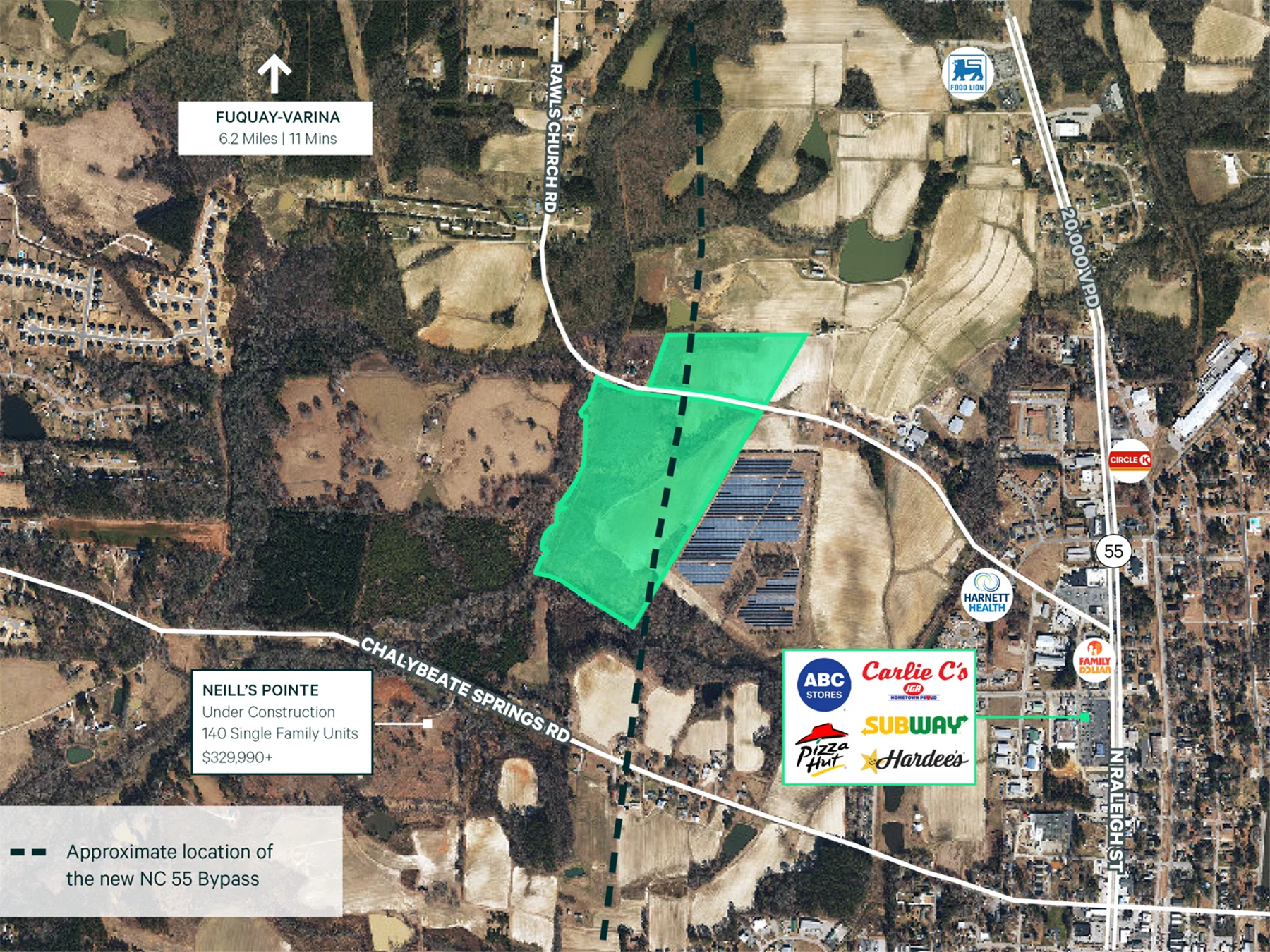 Land in Angier, NC — Sale in Angier, NC, photo 3 of 3