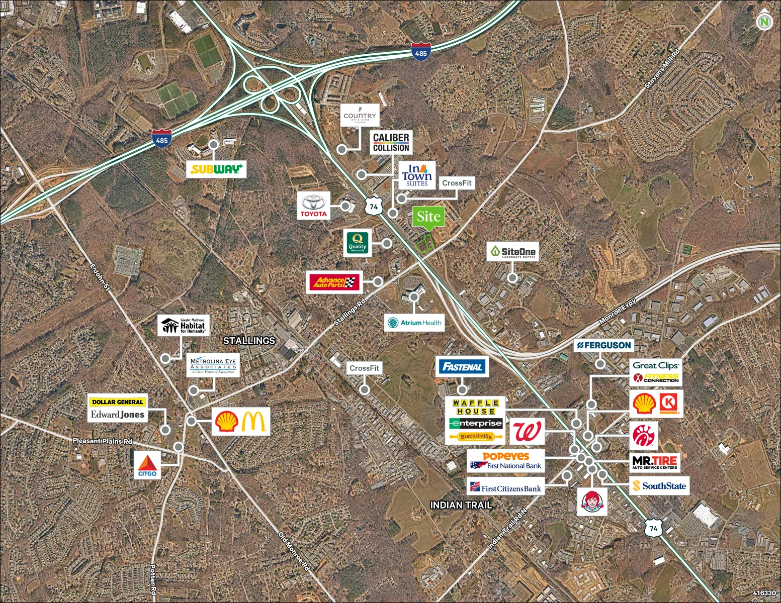 Retail / Mixed Use / Multi-family Use Site — Sale in Matthews, NC, photo 5 of 6
