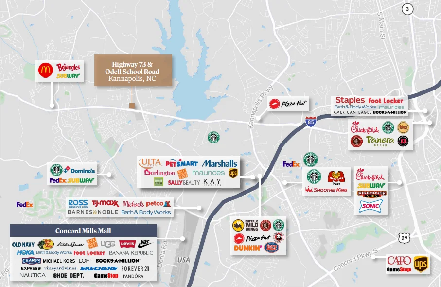 Hwy 73 & Odell School Road — Sale in Kannapolis, NC, photo 2 of 4