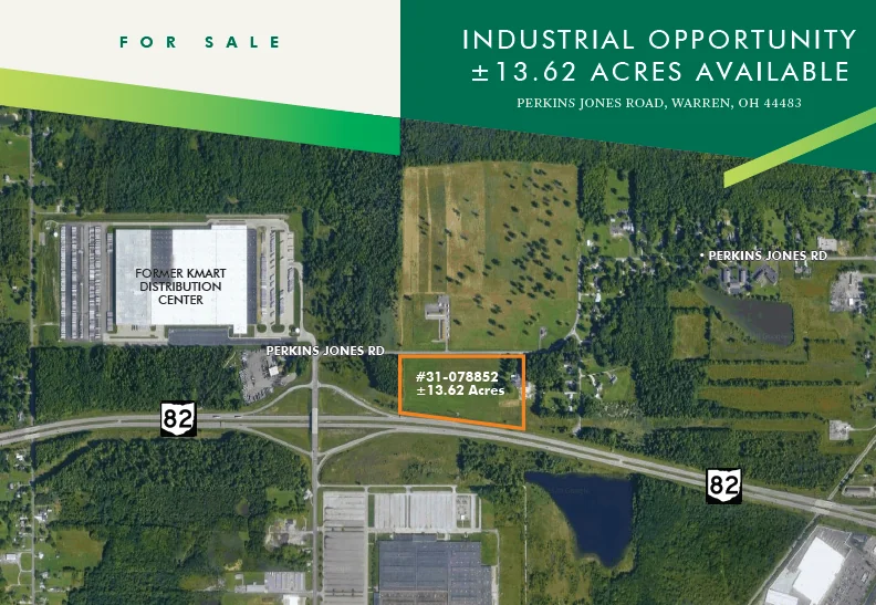 13.62 AC Available on Perkins Jones Rd — Sale in Warren, OH, photo 1 of 1