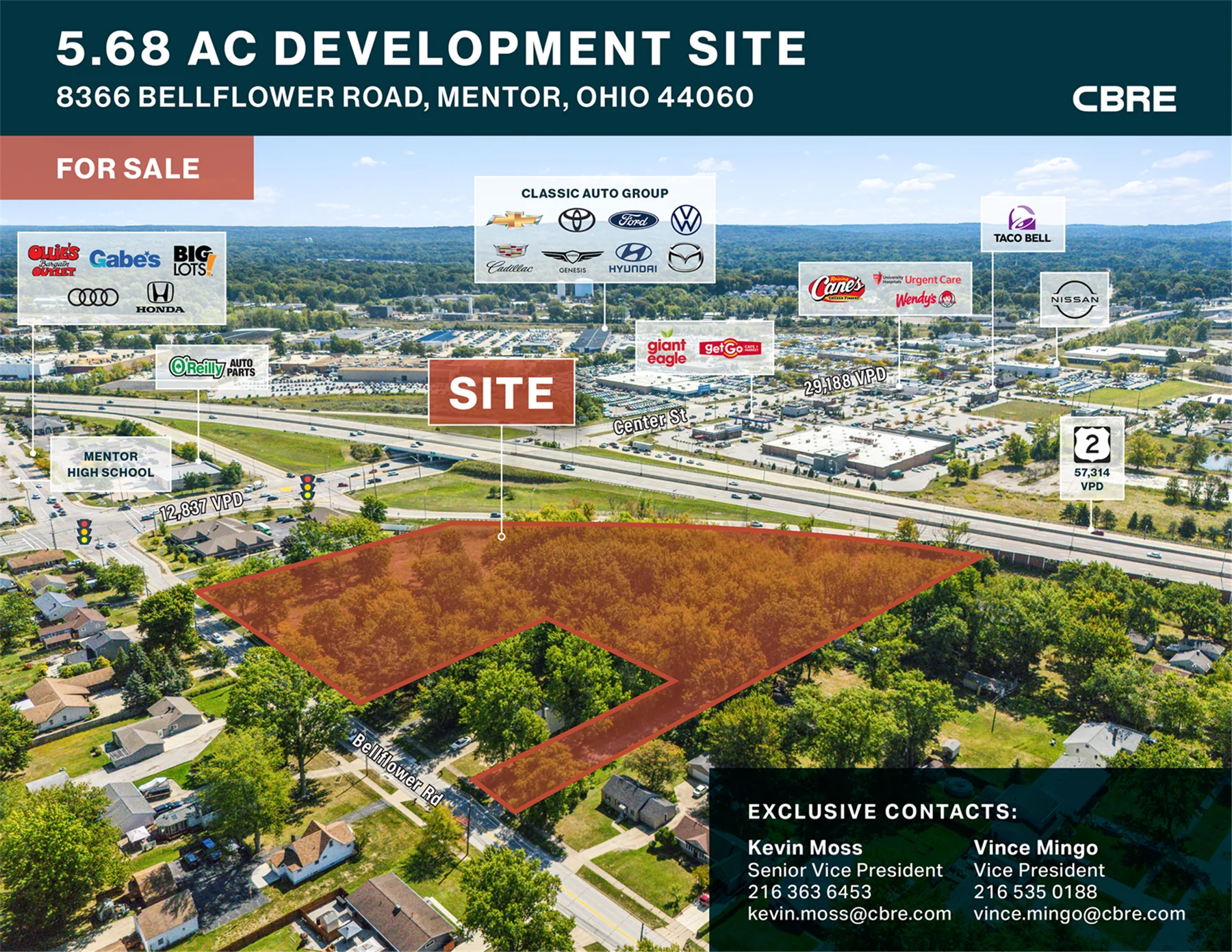 5.68 AC Development Site — Sale in Mentor, OH, photo 1 of 3